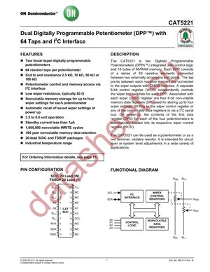 CAT5221WI-10-T1 datasheet  